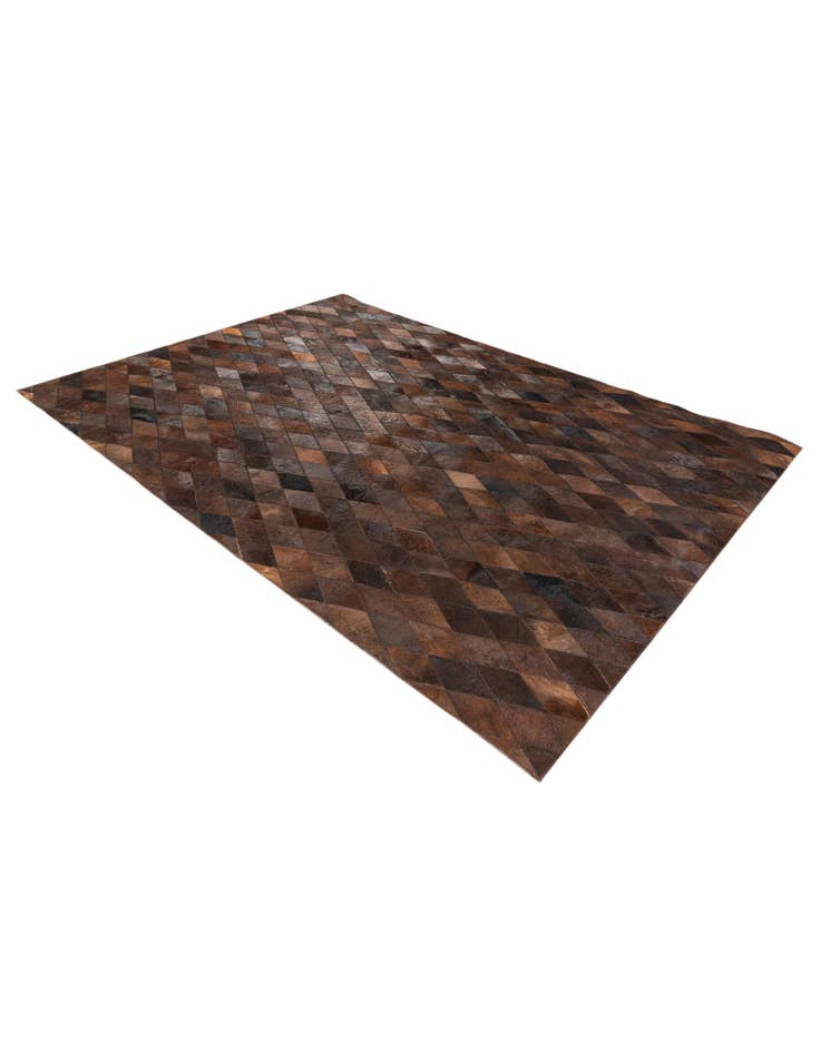 Detail image of  5' 7 x 7' 11 Cowhide Stocks Rug