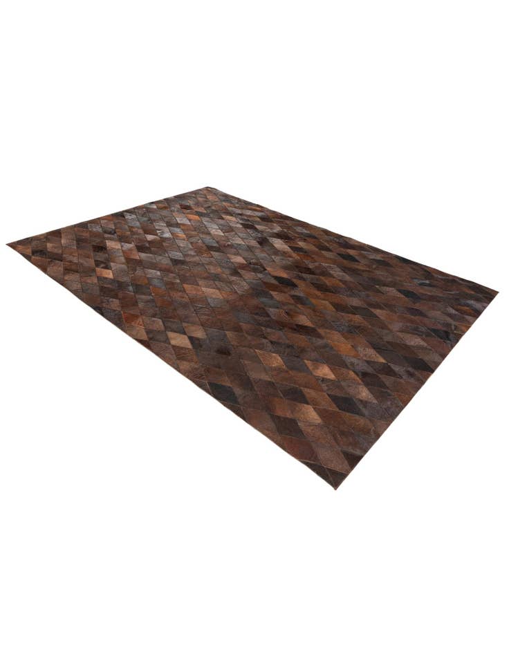 Detail image of  5' 7 x 7' 11 Cowhide Stocks Rug