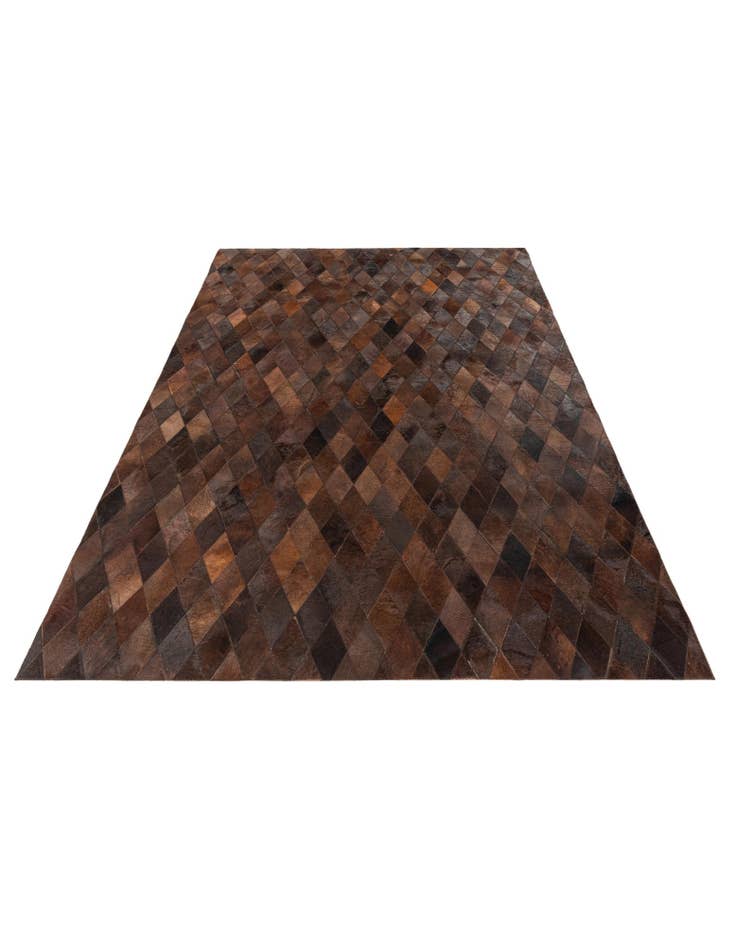 Detail image of  5' 7 x 7' 11 Cowhide Stocks Rug