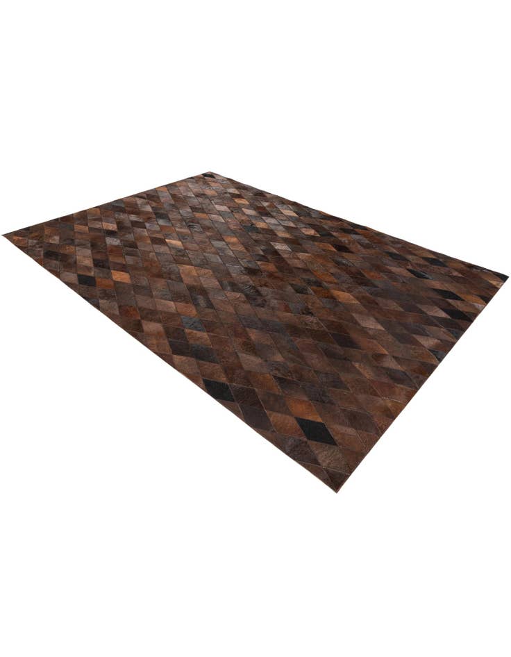 Detail image of  5' 7 x 7' 11 Cowhide Stocks Rug