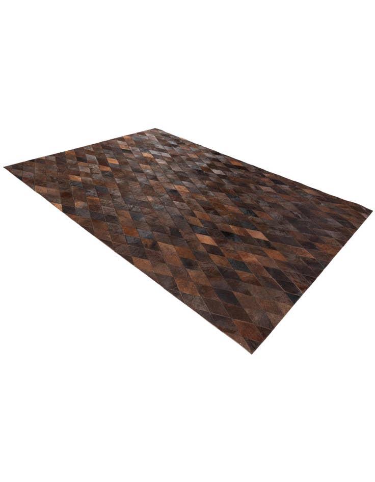 Detail image of  5' 7 x 7' 11 Cowhide Stocks Rug
