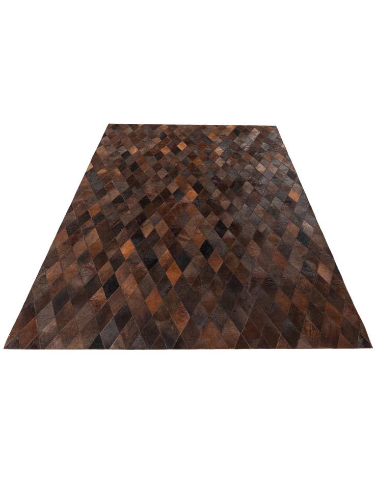 Detail image of  5' 7 x 7' 11 Cowhide Stocks Rug