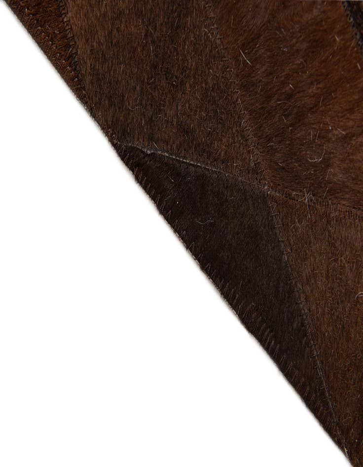 Detail image of  5' 7 x 7' 11 Cowhide Stocks Rug