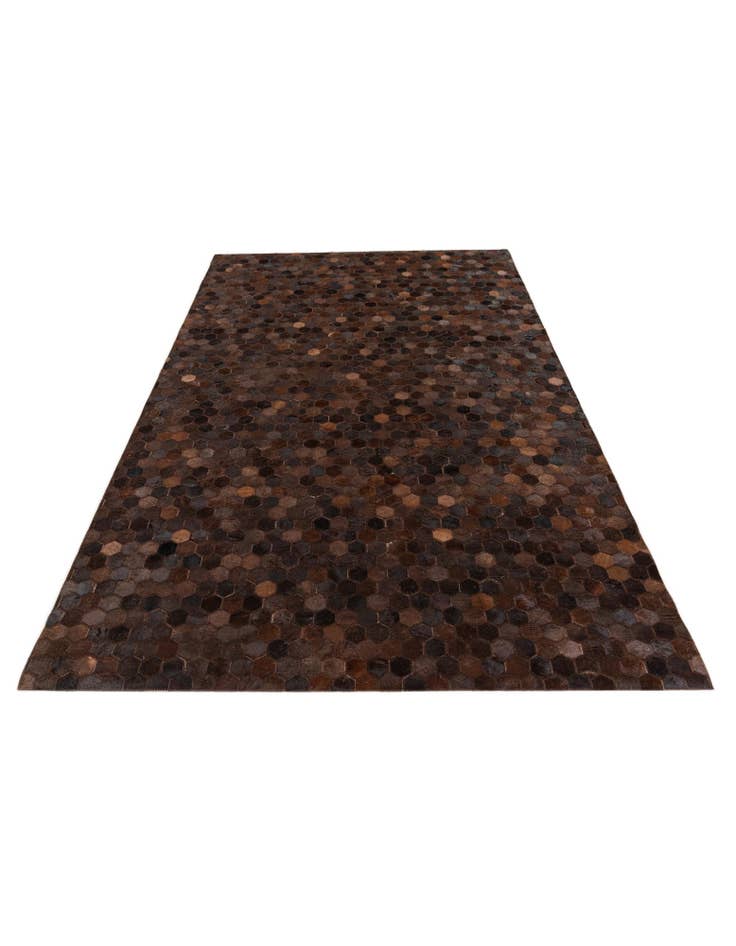 Detail image of  5' 1 x 7' 11 Cowhide Stocks Rug