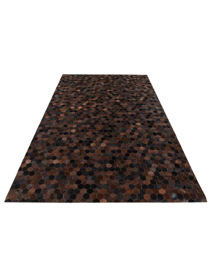 Detail image of  5' x 7' 11 Cowhide Stocks Rug