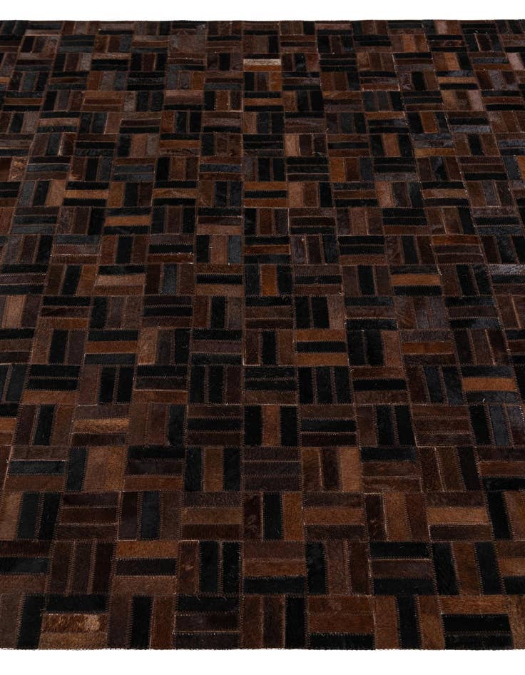 Detail image of  5' x 7' 11 Cowhide Stocks Rug