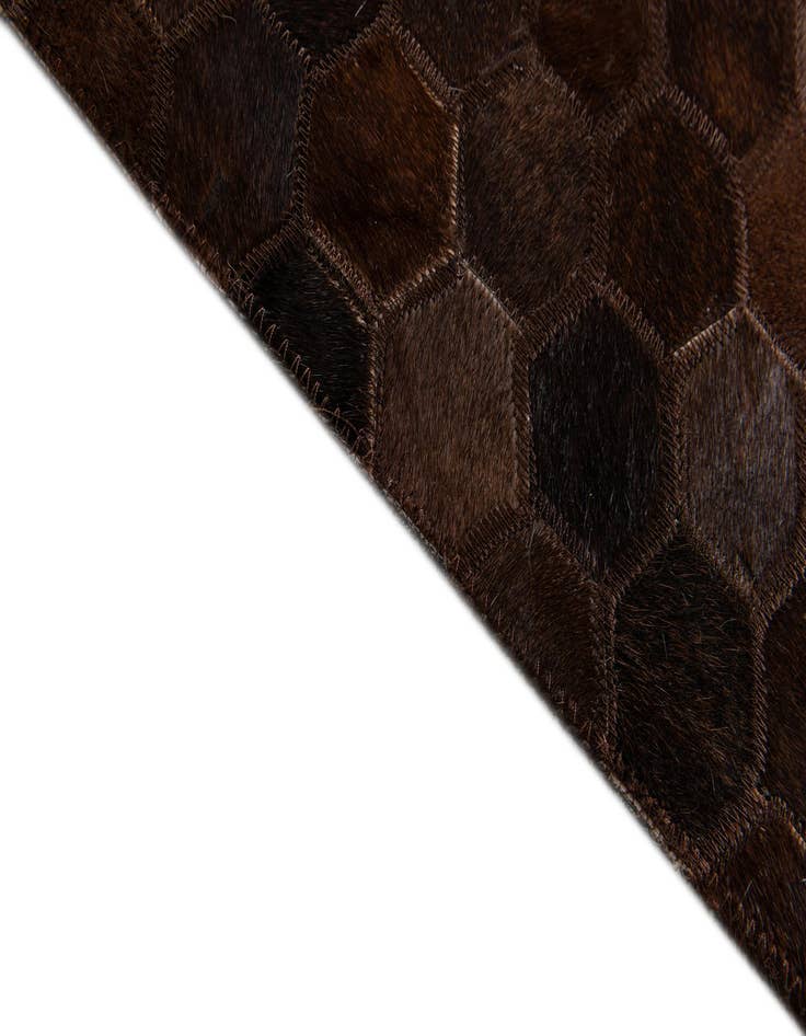 Detail image of  5' x 8' Cowhide Stocks Rug