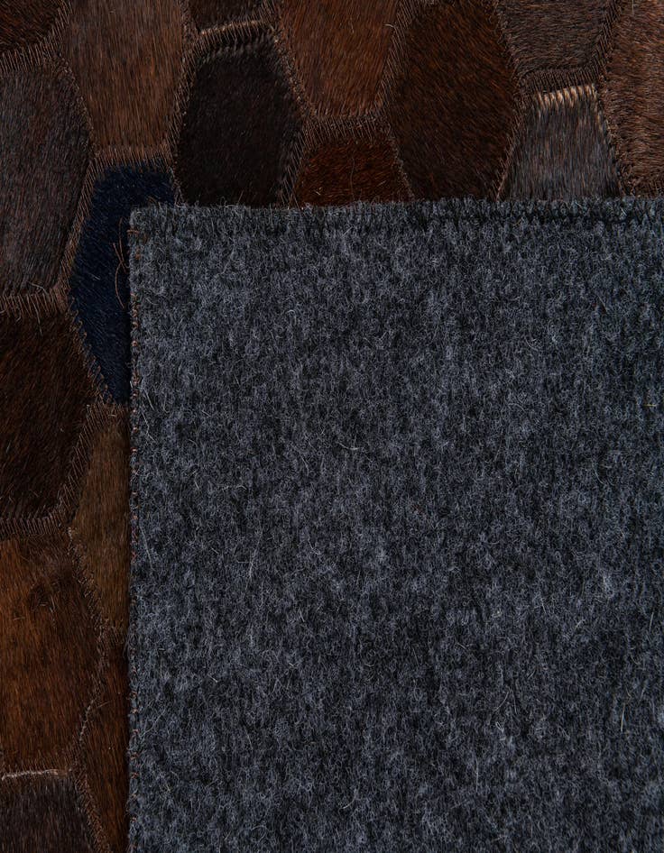 Detail image of  5' x 8' Cowhide Stocks Rug