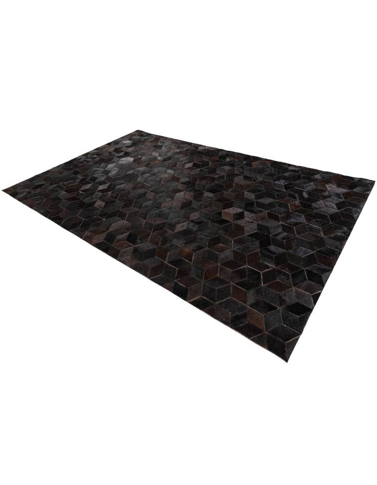 Detail image of  5' 2 x 8' Cowhide Stocks Rug
