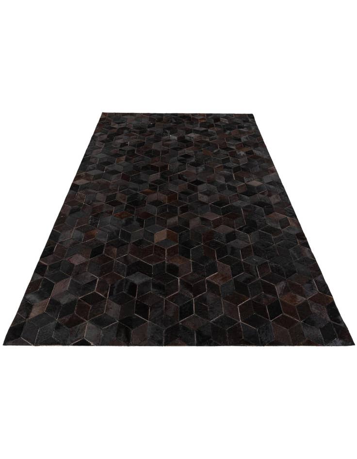 Detail image of  5' 2 x 8' Cowhide Stocks Rug