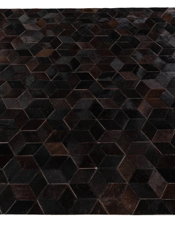 Detail image of  5' 2 x 8' Cowhide Stocks Rug