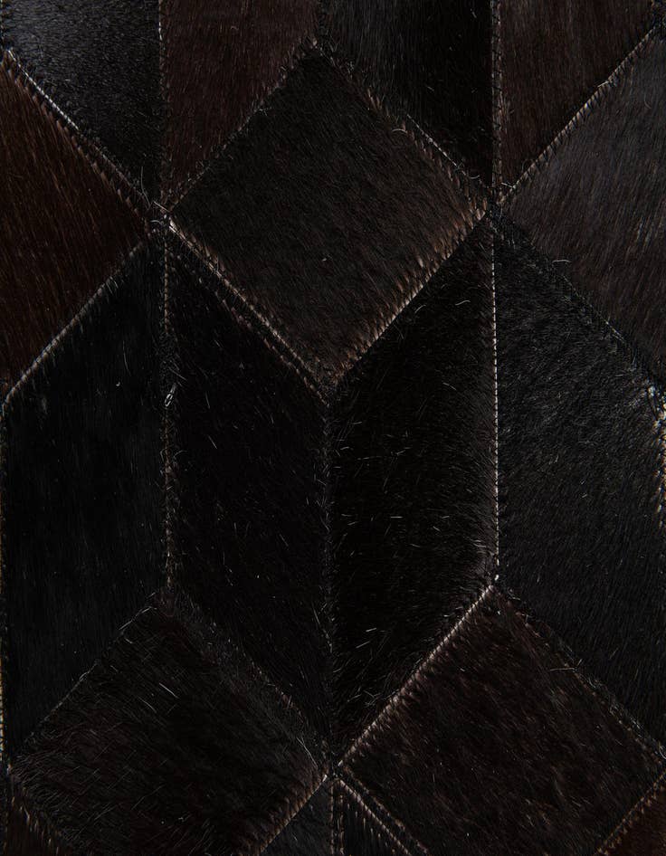 Detail image of  5' 2 x 8' Cowhide Stocks Rug