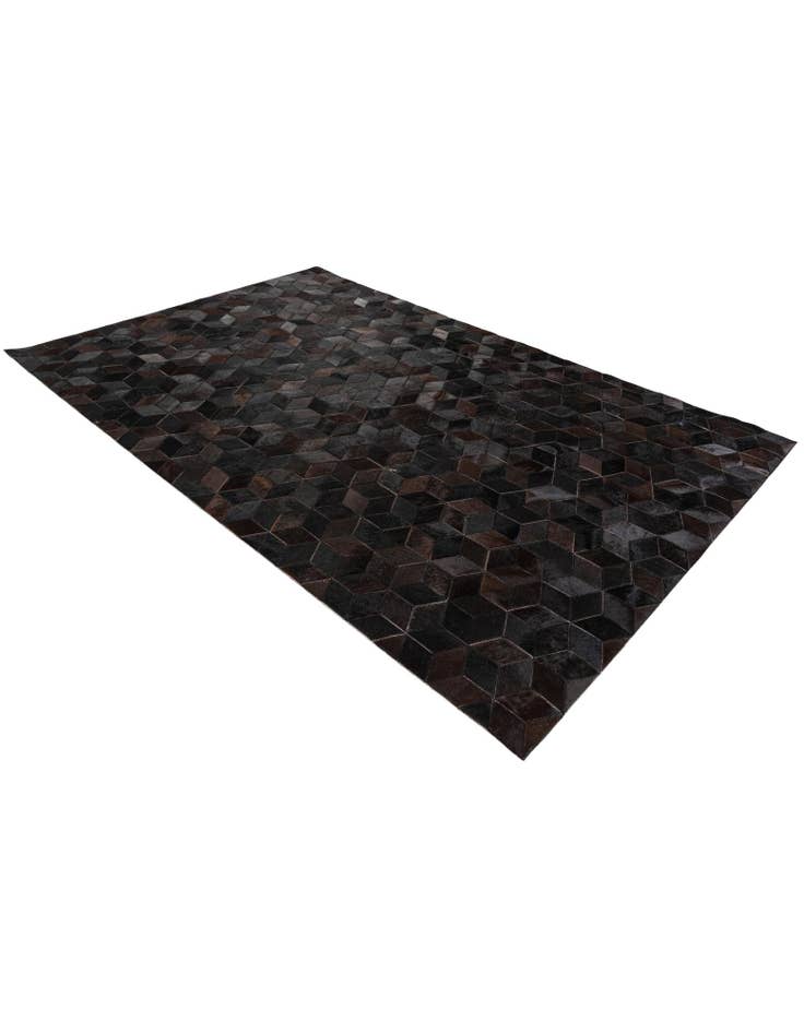 Detail image of  5' 2 x 8' Cowhide Stocks Rug