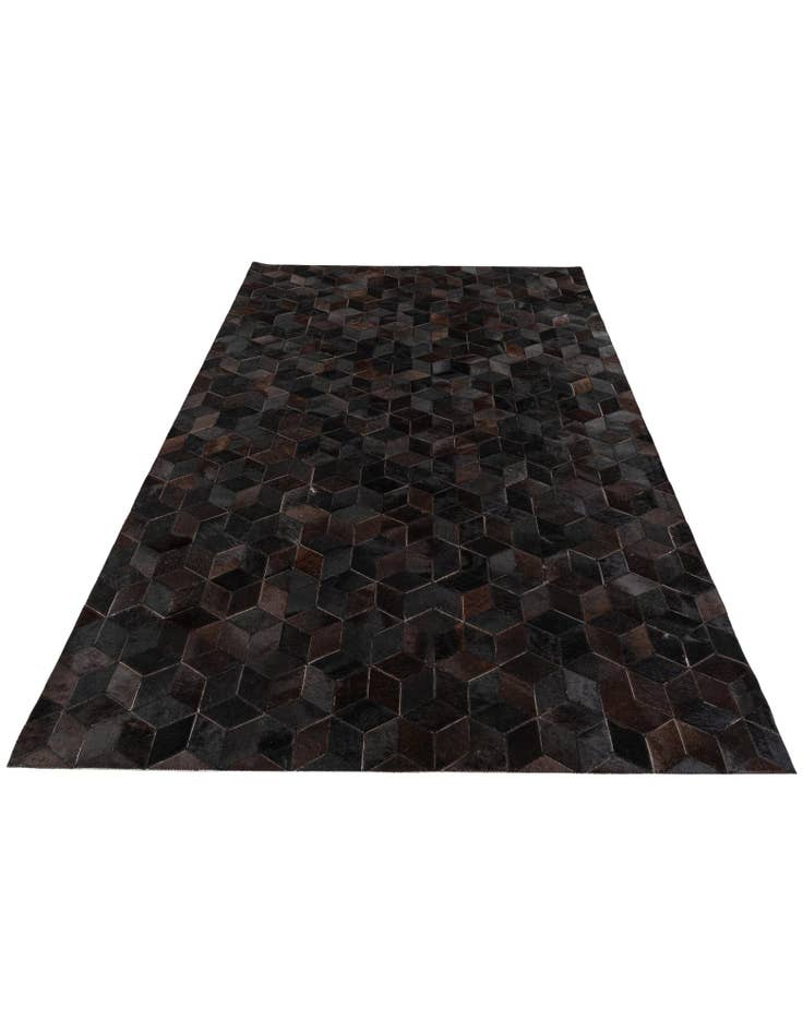 Detail image of  5' 2 x 8' Cowhide Stocks Rug
