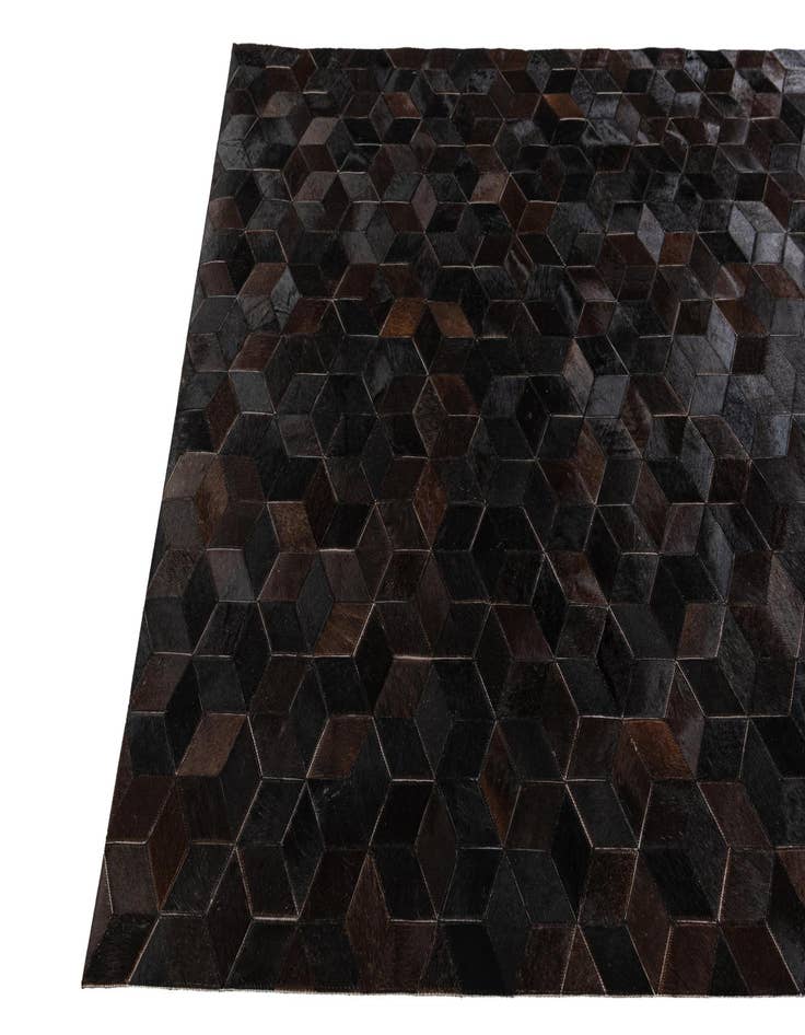 Detail image of  5' 2 x 8' Cowhide Stocks Rug