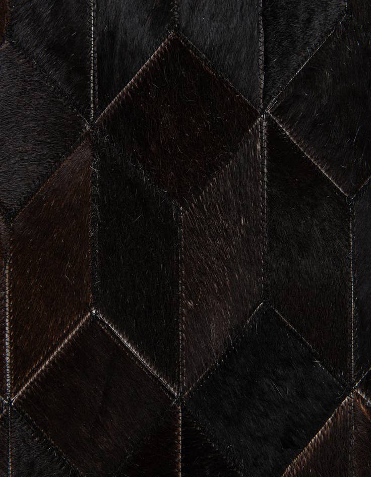 Detail image of  5' 2 x 8' Cowhide Stocks Rug