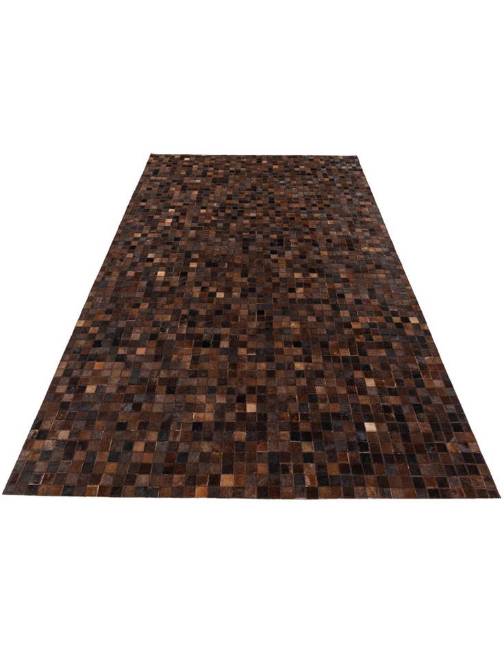 Detail image of  5' 1 x 8' Cowhide Stocks Rug
