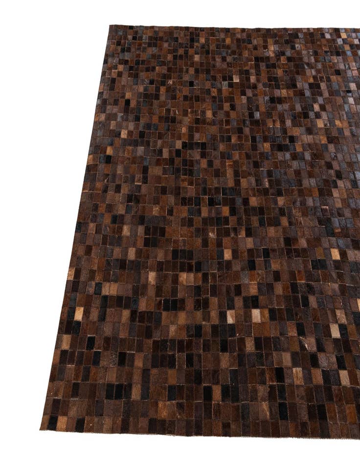 Detail image of  5' 1 x 8' Cowhide Stocks Rug