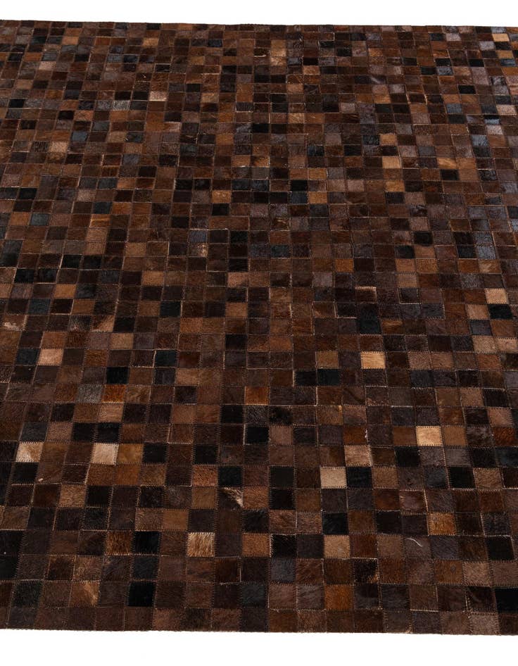 Detail image of  5' 1 x 8' Cowhide Stocks Rug