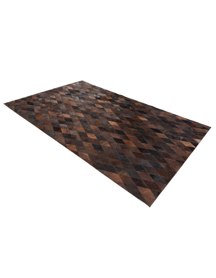 Detail image of  4' 11 x 7' 11 Cowhide Stocks Rug
