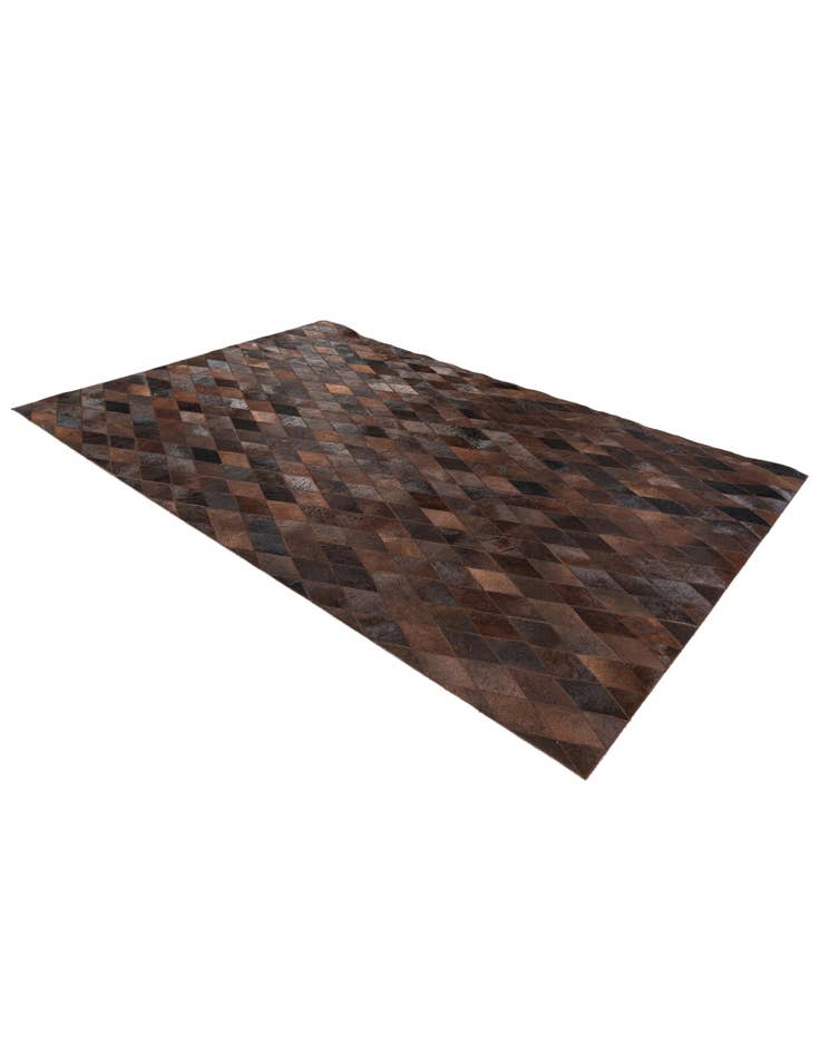 Detail image of  5' 2 x 7' 11 Cowhide Stocks Rug