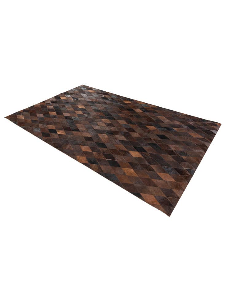 Detail image of  5' x 8' Cowhide Stocks Rug