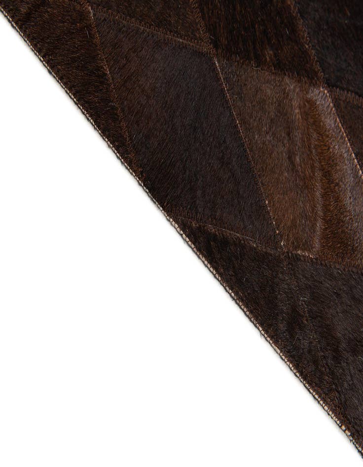 Detail image of  5' x 8' Cowhide Stocks Rug