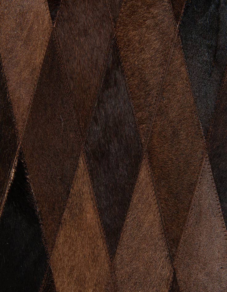 Detail image of  5' x 8' Cowhide Stocks Rug