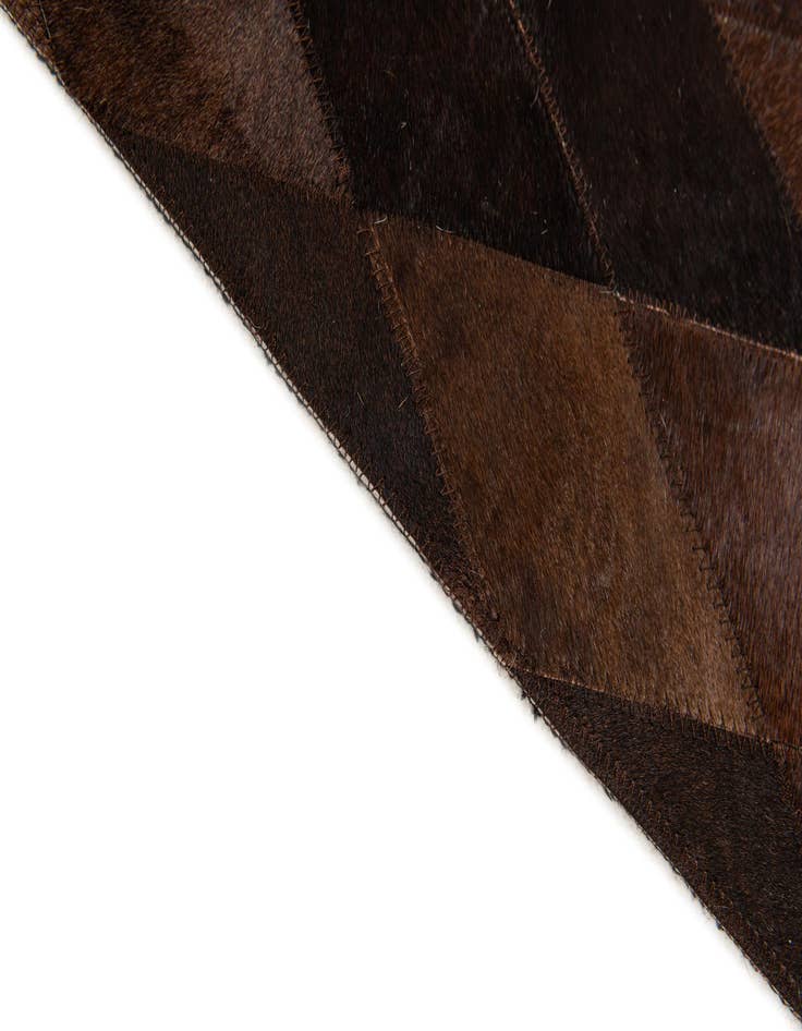 Detail image of  5' 2 x 7' 11 Cowhide Stocks Rug