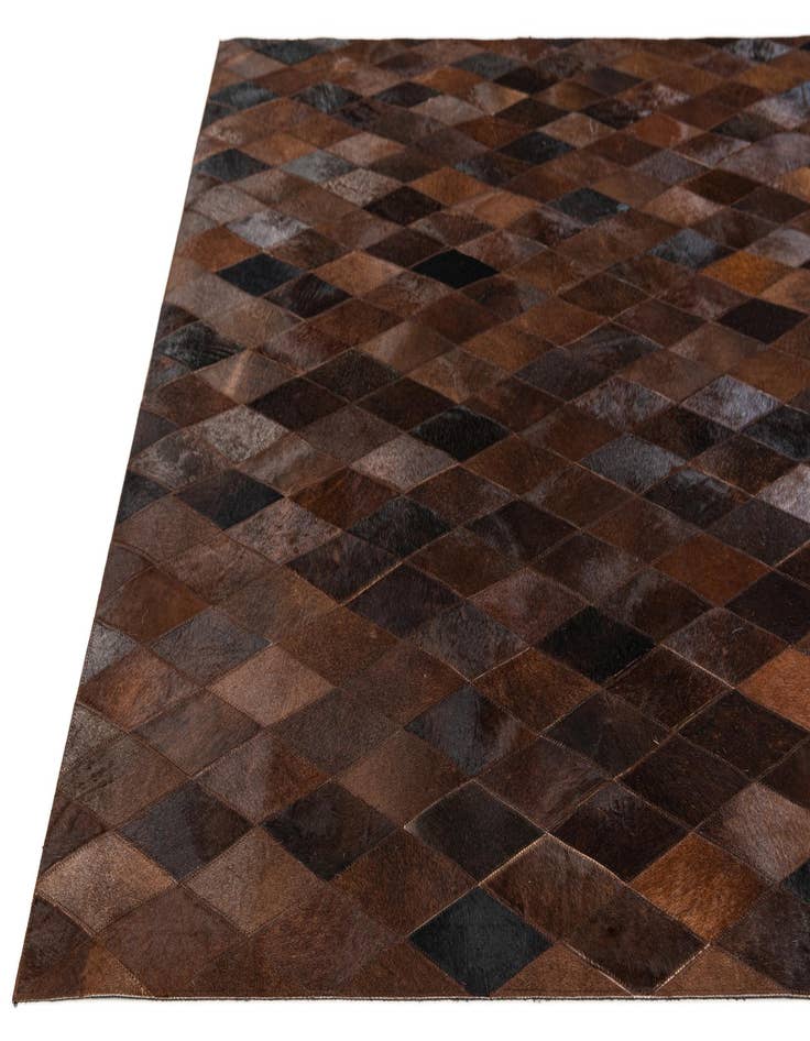 Detail image of  5' x 7' 11 Cowhide Stocks Rug