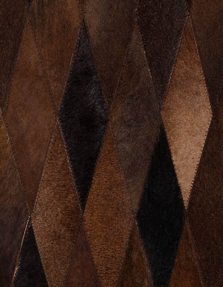 Detail image of  5' x 7' 11 Cowhide Stocks Rug