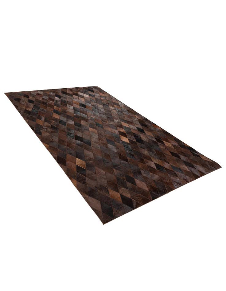 Detail image of  5' x 8' Cowhide Stocks Rug