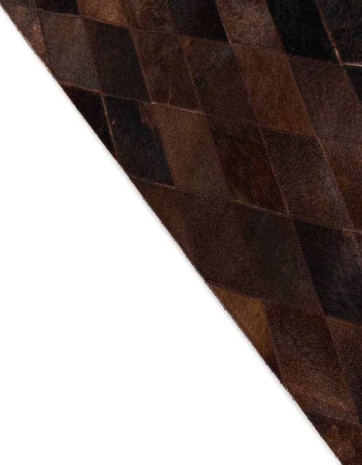 Detail image of  5' x 8' Cowhide Stocks Rug