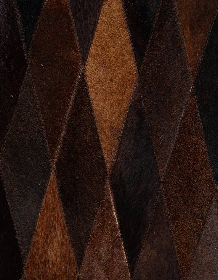 Detail image of  5' x 8' Cowhide Stocks Rug