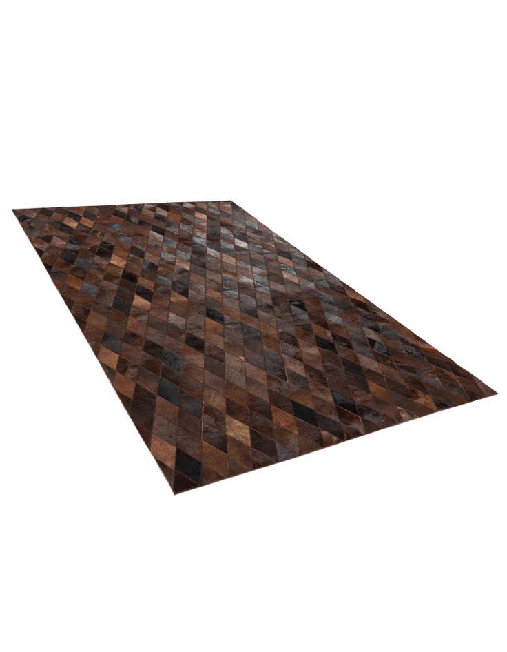 Detail image of  5' x 8' Cowhide Stocks Rug