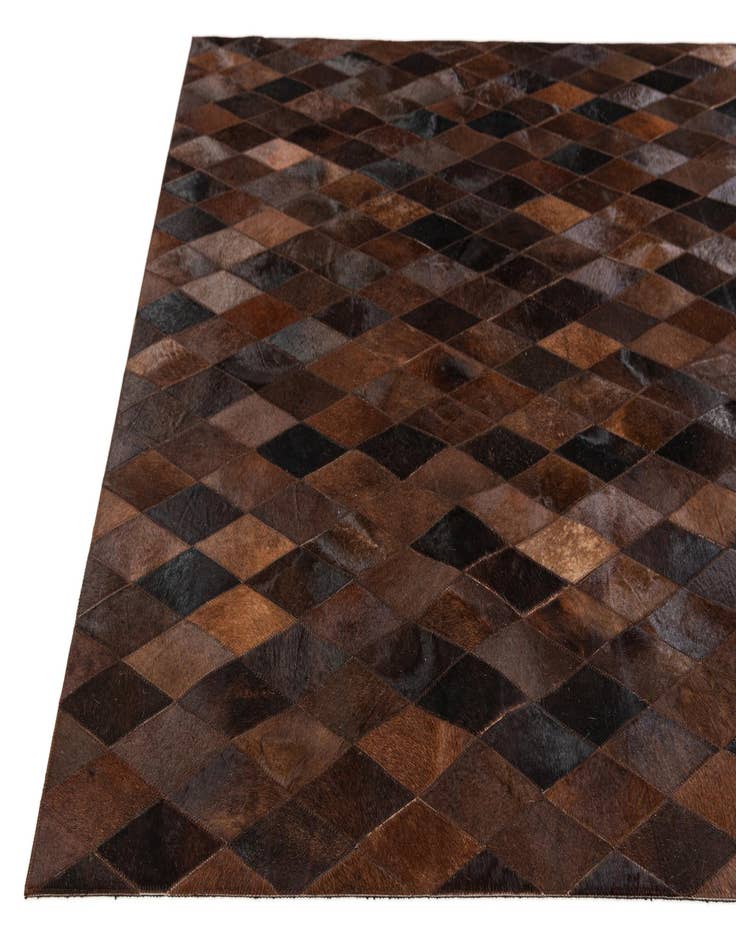 Detail image of  5' x 8' Cowhide Stocks Rug