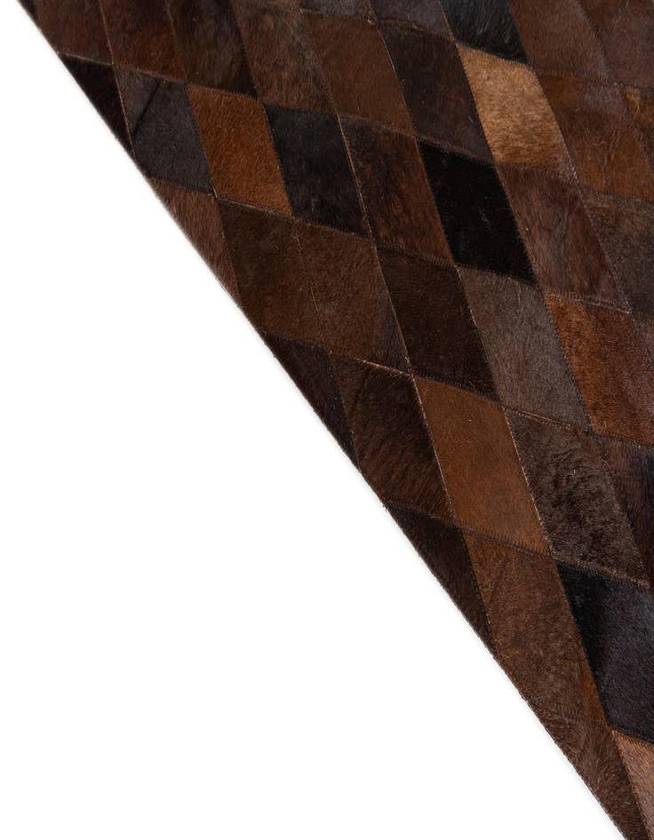 Detail image of  5' x 8' Cowhide Stocks Rug