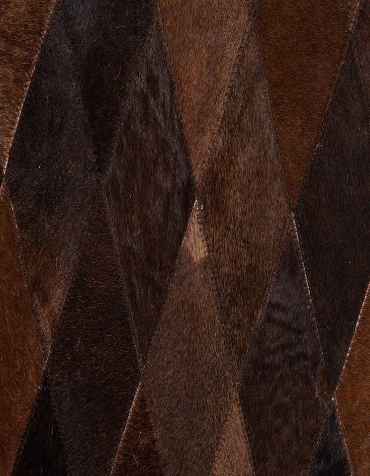 Detail image of  5' x 8' Cowhide Stocks Rug