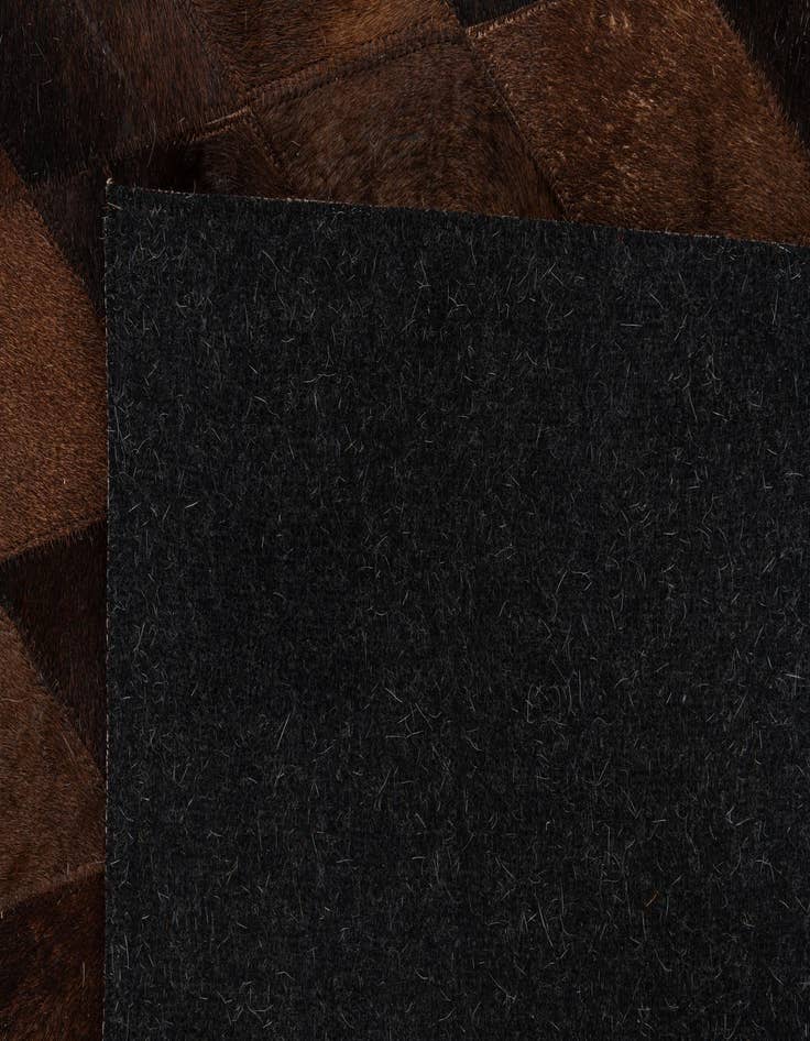 Detail image of  5' x 8' Cowhide Stocks Rug