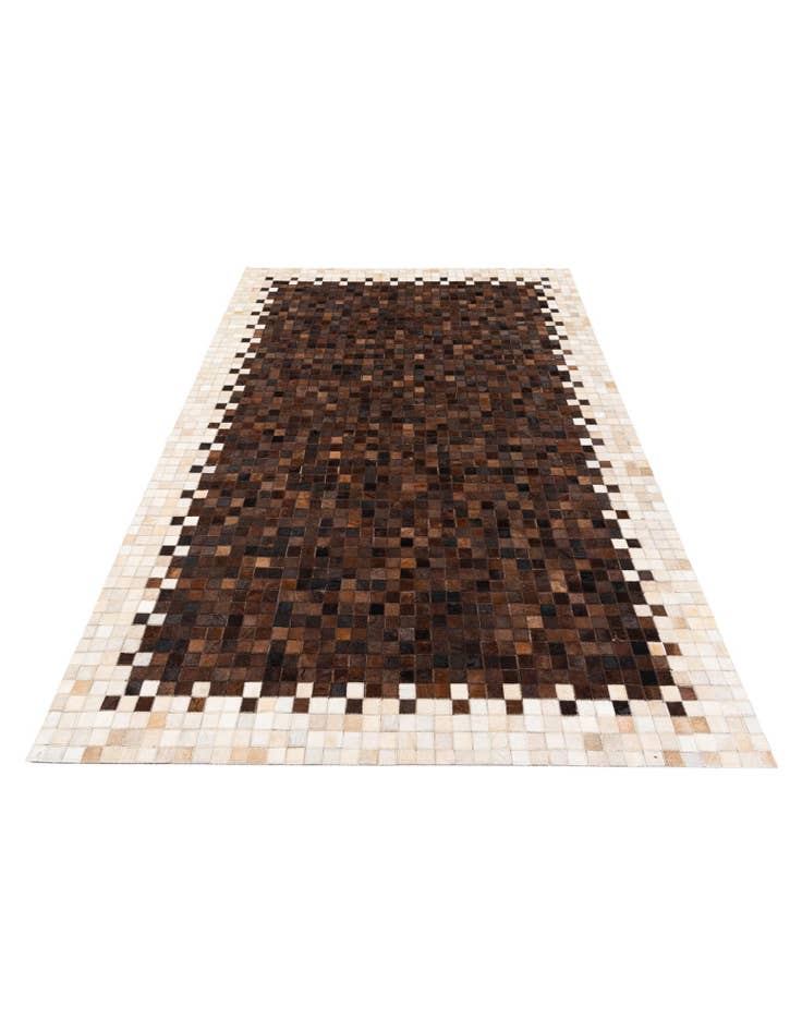 Detail image of  5' x 7' 11 Cowhide Stocks Rug