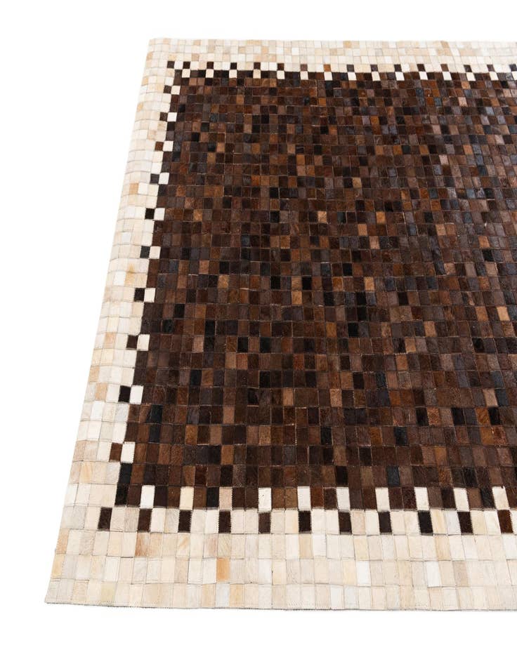 Detail image of  5' x 7' 11 Cowhide Stocks Rug