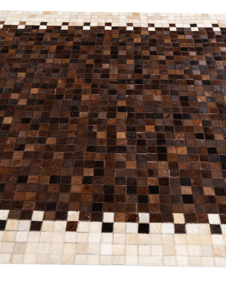 Detail image of  5' x 7' 11 Cowhide Stocks Rug