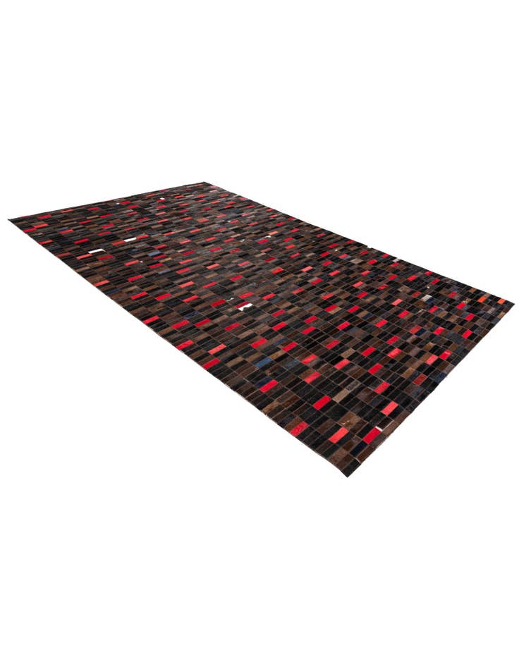 Detail image of  5' x 8' Cowhide Stocks Rug