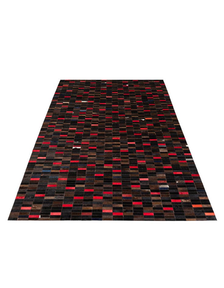 Detail image of  5' x 8' Cowhide Stocks Rug