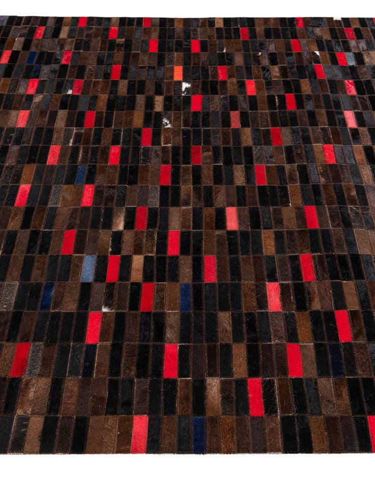 Detail image of  5' x 8' Cowhide Stocks Rug