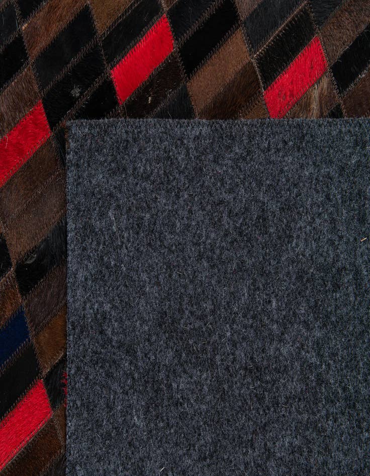 Detail image of  5' x 8' Cowhide Stocks Rug