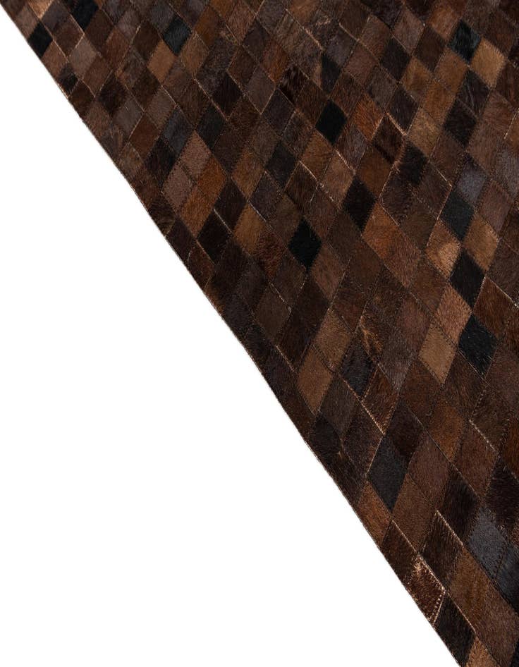 Detail image of  5' 1 x 7' 11 Cowhide Stocks Rug