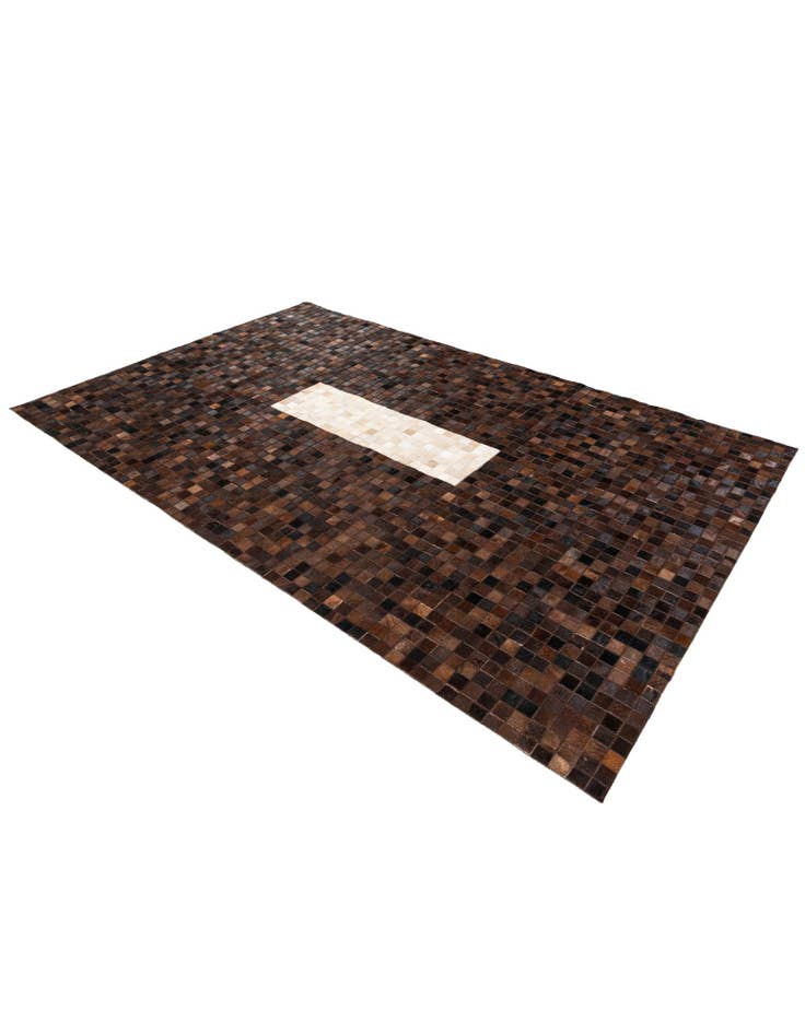 Detail image of  5' 1 x 8' Cowhide Stocks Rug