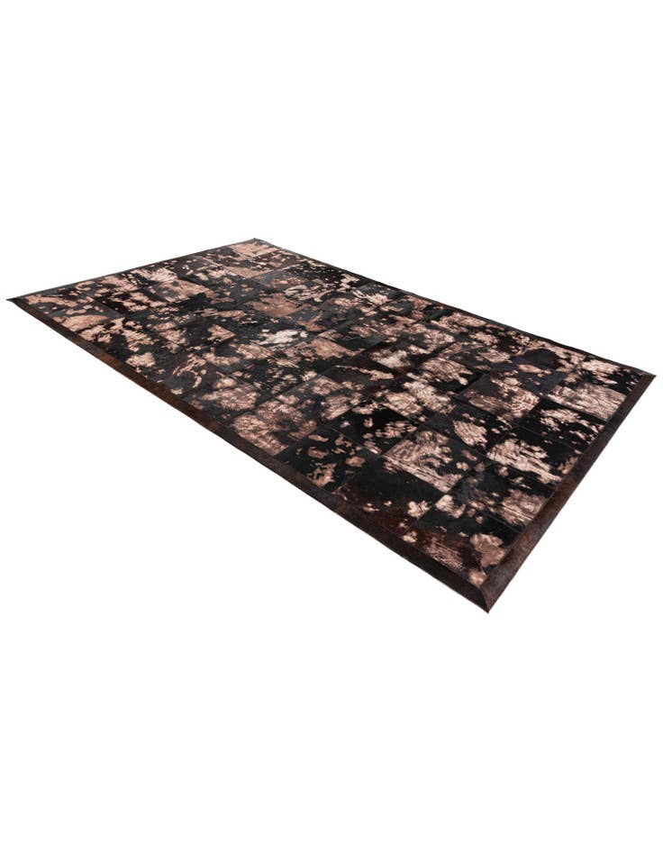 Detail image of  5' 2 x 8' 1 Cowhide Stocks Rug