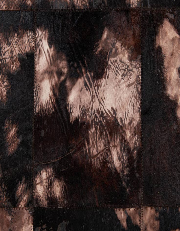 Detail image of  5' 2 x 8' 1 Cowhide Stocks Rug